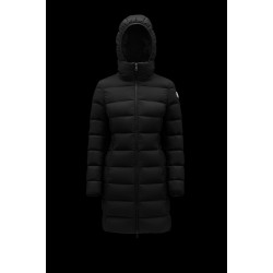 2022 Moncler Gie Parka Long dunjacka Dam Hooded Down Puffer Coat Vinterjacka Svart