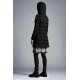 2022 Moncler Gie Parka Long dunjacka Dam Hooded Down Puffer Coat Vinterjacka Svart