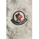 2022 Moncler Hainardia Parka Hooded Long dunjacka Dam Down Puffer Coat Vinterjacka Silk Vit