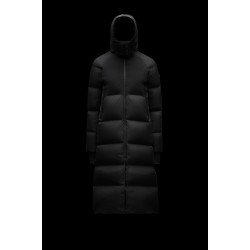 2022 Moncler Heliotrope Parka Long dunjacka Dam Down Puffer Coat Vinterjacka Svart