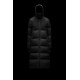 2022 Moncler Heliotrope Parka Long dunjacka Dam Down Puffer Coat Vinterjacka Svart