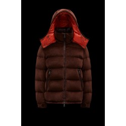 2022 Moncler Holostee Short Hooded dunjacka Dam Down Puffer Coat Vinterjacka Brun