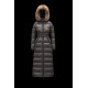 2022 Moncler Hudson Parka Long dunjacka Dam Down Puffer Coat Vinterjacka Dark Grå