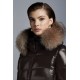 2022 Moncler Hudson Parka Long dunjacka Dam Down Puffer Coat Vinterjacka Dark Grå