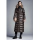 2022 Moncler Hudson Parka Long dunjacka Dam Down Puffer Coat Vinterjacka Dark Grå