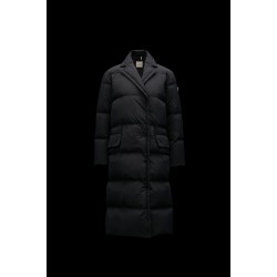 2022 Moncler Lampsane Parka Long dunjacka Dam Down Puffer Coat Vinterjacka Svart