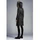 2022 Moncler Leersie Parka Fur Collar Long dunjacka Dam Down Puffer Coat Vinterjacka Dark Gray