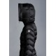 2022 Moncler Leersie Parka Fur Collar Long dunjacka Dam Down Puffer Coat Vinterjacka Dark Gray