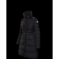 2022 Moncler Malban Parka Long dunjacka Dam Waist Down Puffer Coat Vinterjacka Svart