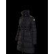 2022 Moncler Malban Parka Long dunjacka Dam Waist Down Puffer Coat Vinterjacka Svart