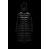 2022 Moncler Moka Parka Hooded Long dunjacka Dam Down Puffer Coat Vinterjacka Svart