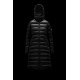 2022 Moncler Moka Parka Hooded Long dunjacka Dam Down Puffer Coat Vinterjacka Svart