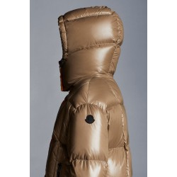 2022 Moncler Parana Short dunjacka Dam Down Puffer Coat Vinterjacka Natural Camel Beige