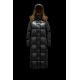 2022 Moncler Parnaiba Parka Long dunjacka Dam Hooded Down Puffer Coat Vinterjacka Svart