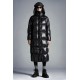 2022 Moncler Parnaiba Parka Long dunjacka Dam Hooded Down Puffer Coat Vinterjacka Svart