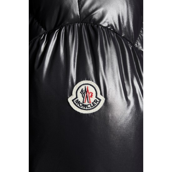 2022 Moncler Parnaiba Parka Long dunjacka Dam Hooded Down Puffer Coat Vinterjacka Svart