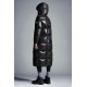 2022 Moncler Parnaiba Parka Long dunjacka Dam Hooded Down Puffer Coat Vinterjacka Svart