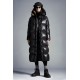 2022 Moncler Parnaiba Parka Long dunjacka Dam Hooded Down Puffer Coat Vinterjacka Svart