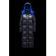 2022 Moncler Parnaiba Parka Long dunjacka Dam Hooded Down Puffer Coat Vinterjacka Night Blå