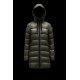 2022 Moncler Suyen Parka Long dunjacka Dam Down Puffer Coat Vinterjacka Army Grön