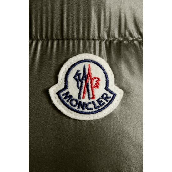 2022 Moncler Suyen Parka Long dunjacka Dam Down Puffer Coat Vinterjacka Army Grön