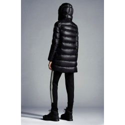 2022 Moncler Suyen Parka Long dunjacka Dam Down Puffer Coat Vinterjacka Svart