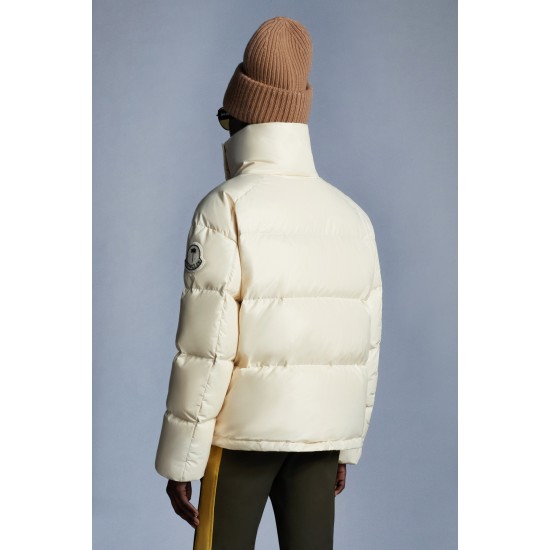 8 MONCLER PALM ANGELS Edith Short dunjacka Dams Down Puffer Coat Vinterjacka Shiny Butter