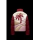 8 MONCLER PALM ANGELS Panamint Short dunjacka Dams Down Puffer Coat Vinterjacka Burgundy Röd