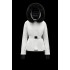 Moncler GRENOBLE Short Nylon Street Style Plain Ski dunjackas With Fur Collar Vit