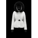 Moncler GRENOBLE Short Nylon Street Style Plain Ski dunjackas With Fur Collar Vit