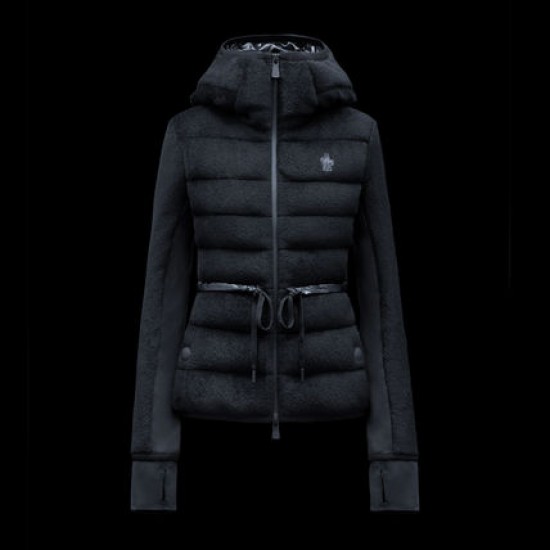 Moncler GRENOBLE Dam Hooded Down Puffer Jackets Svart