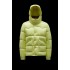 2022 Moncler Coutard Kort Dunjacka Herr Puffers Dunrock Vinterjacka Cream Gul