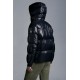 2022 Moncler Coutard Kort Dunjacka Herr Puffers Dunrock Vinterjacka Natt Blå