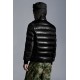 2022 Moncler Cuvellier Kort Dunjacka Herr Puffer Dunrock Vinterjacka Svart