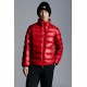 2022 Moncler Cuvellier Kort Dunjacka Herr Puffer Dunrock Vinterjacka Scarlet Röd