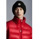 2022 Moncler Cuvellier Kort Dunjacka Herr Puffer Dunrock Vinterjacka Scarlet Röd