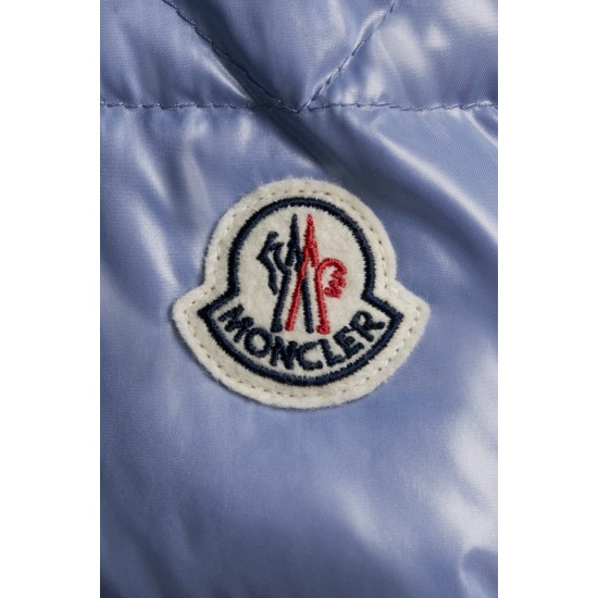 2022 Moncler Cuvellier Kort Dunjacka Herr Puffer Dunrock Vinterjacka Sky Blå