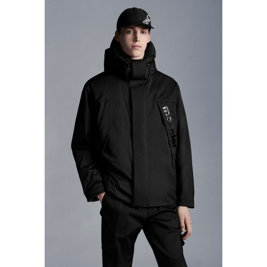 2022 Moncler Dilliers Hooded Dunjacka Herr Dunrock Vinterjacka Svart