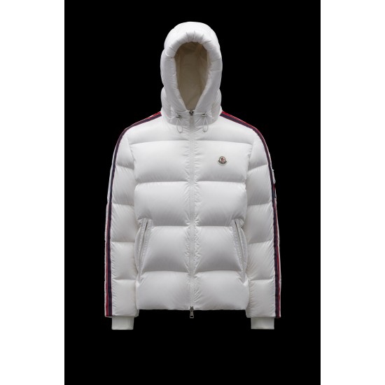 2022 Moncler Dincer Hooded Jacka Casual Kort Dunjacka Herr Down Purffer Dunrock Vinterjacka Off Vit