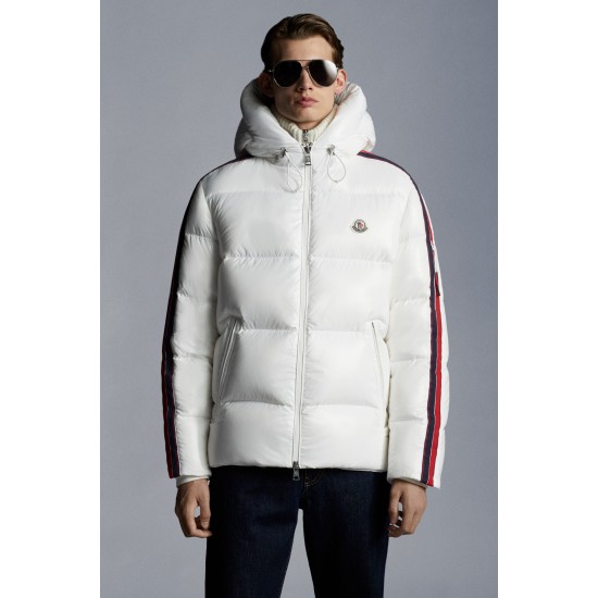 2022 Moncler Dincer Hooded Jacka Casual Kort Dunjacka Herr Down Purffer Dunrock Vinterjacka Off Vit