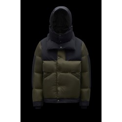 2022 Moncler Joffe Kort Dunjacka Hooded Herr Dunrock Vinterjacka Army Grön