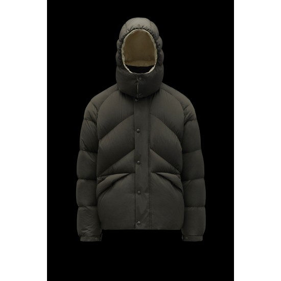 2022 Moncler Lavaine Kort Dunjacka Herr Dunrock Hooded Vinterjacka Army Grön