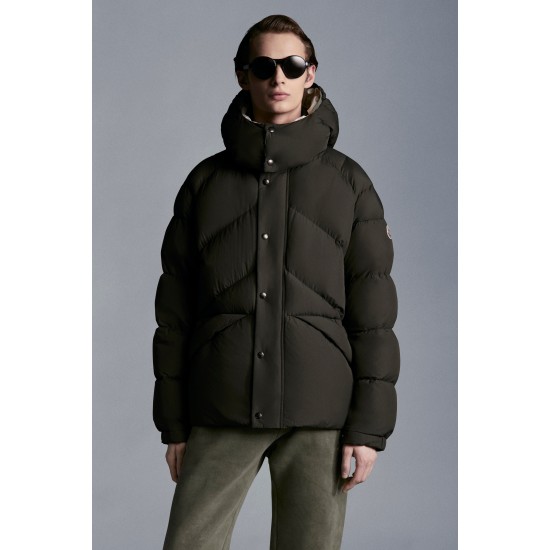 2022 Moncler Lavaine Kort Dunjacka Herr Dunrock Hooded Vinterjacka Army Grön