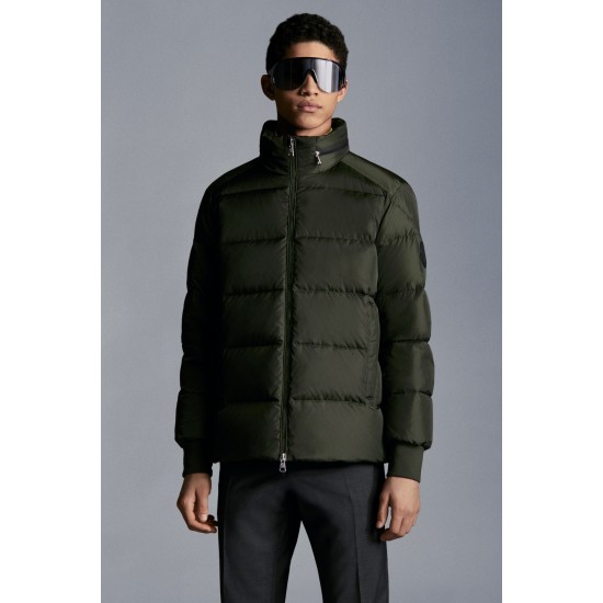 2022 Moncler Lenormand Kort Dunjacka Herr Puffer Dunrock Vinterjacka Army Grön