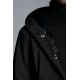 2022 Moncler Lioret Hooded Jacka Casual Kort Dunjacka Herr Dunrock Vinterjacka Svart