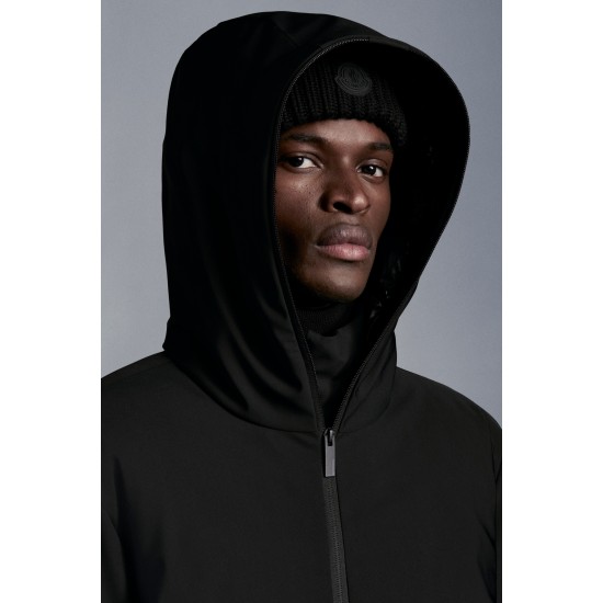 2022 Moncler Lioret Hooded Jacka Casual Kort Dunjacka Herr Dunrock Vinterjacka Svart