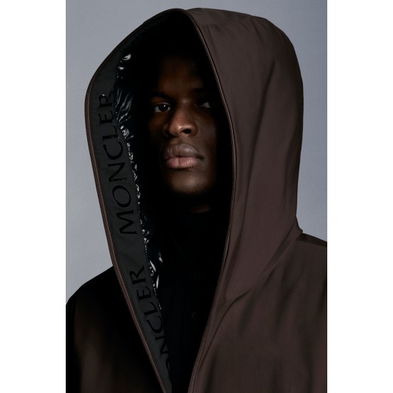 2022 Moncler Lioret Hooded Jacka Casual Kort Dunjacka Herr Dunrock Vinterjacka Dark Lila