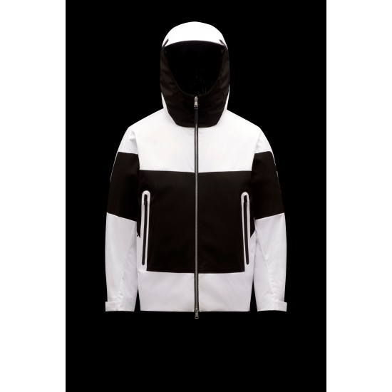 2022 Moncler Mathot Casual Kort Dunjacka Herr Dunrock Hooded Zip Up Vinterjacka Off Vit