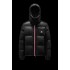 2022 Moncler Montbeliard Outdoor Kort Dunjacka Herr Hooded Puffer Dunrock Vinterjacka Svart