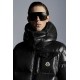 2022 Moncler Montbeliard Outdoor Kort Dunjacka Herr Hooded Puffer Dunrock Vinterjacka Svart